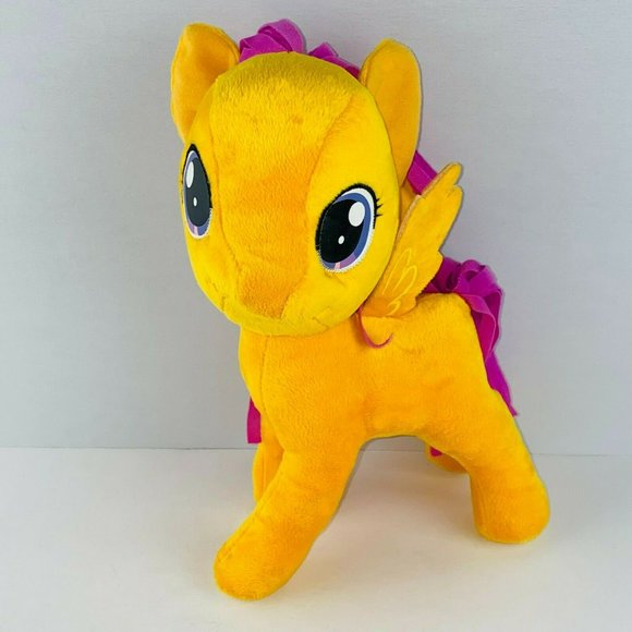 My Little Pony Orange Pink Hair Purple Eyes Plush Stuffed Animal 2014 Kids - Picture 4 of 11